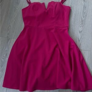 Chic Pink Sleeveless Dress
